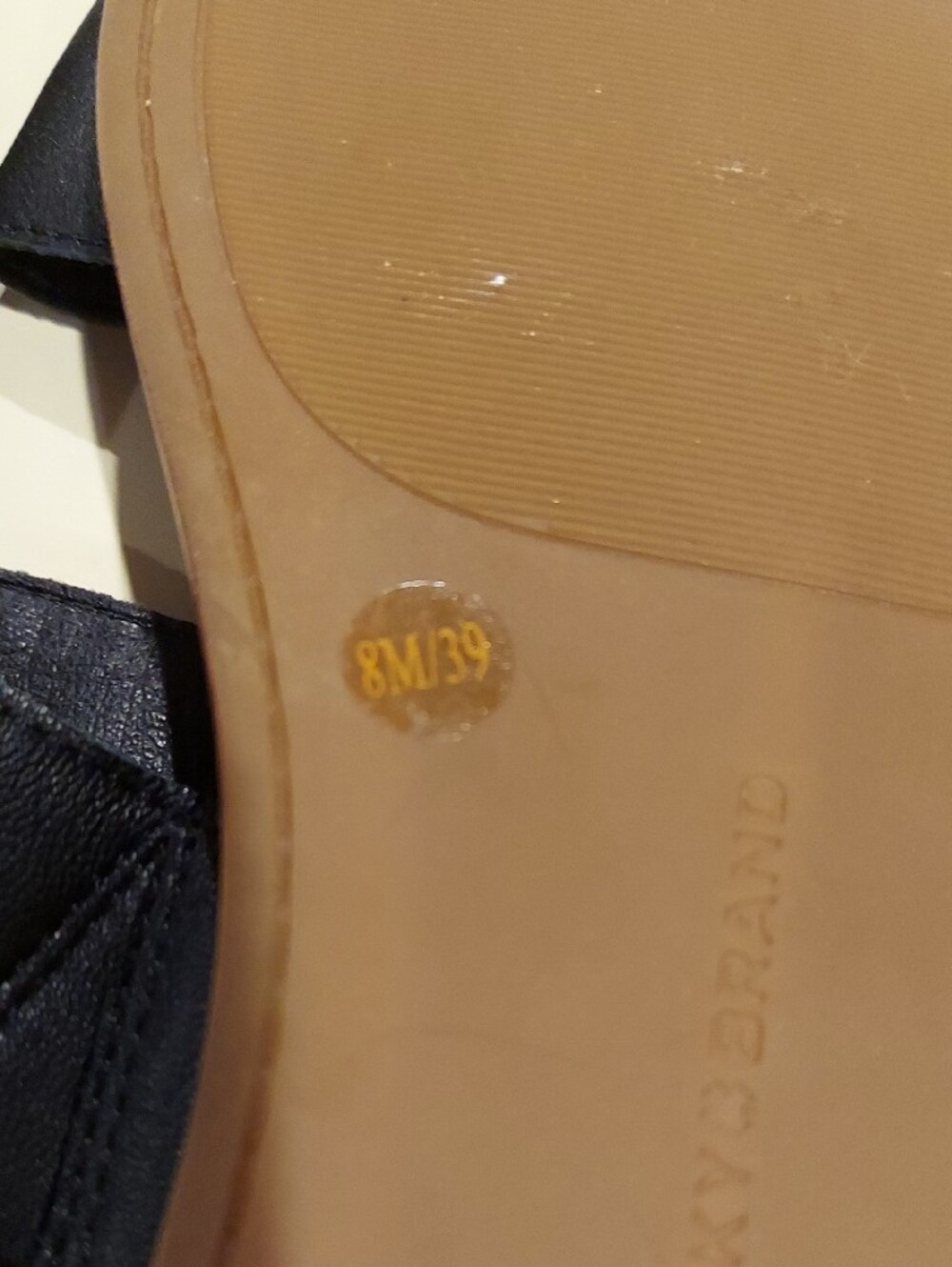 Lucky Brand Black Leather Double-Strap Slingback Sandals - Picture 9 of 9